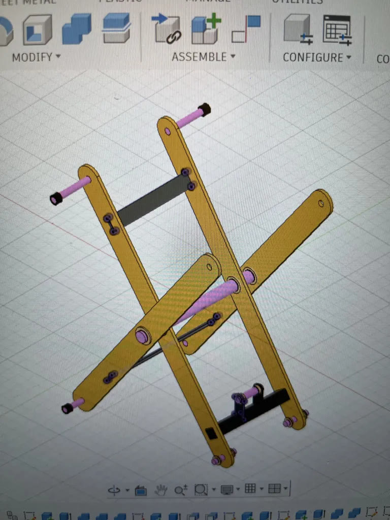 Scissor lift CAD