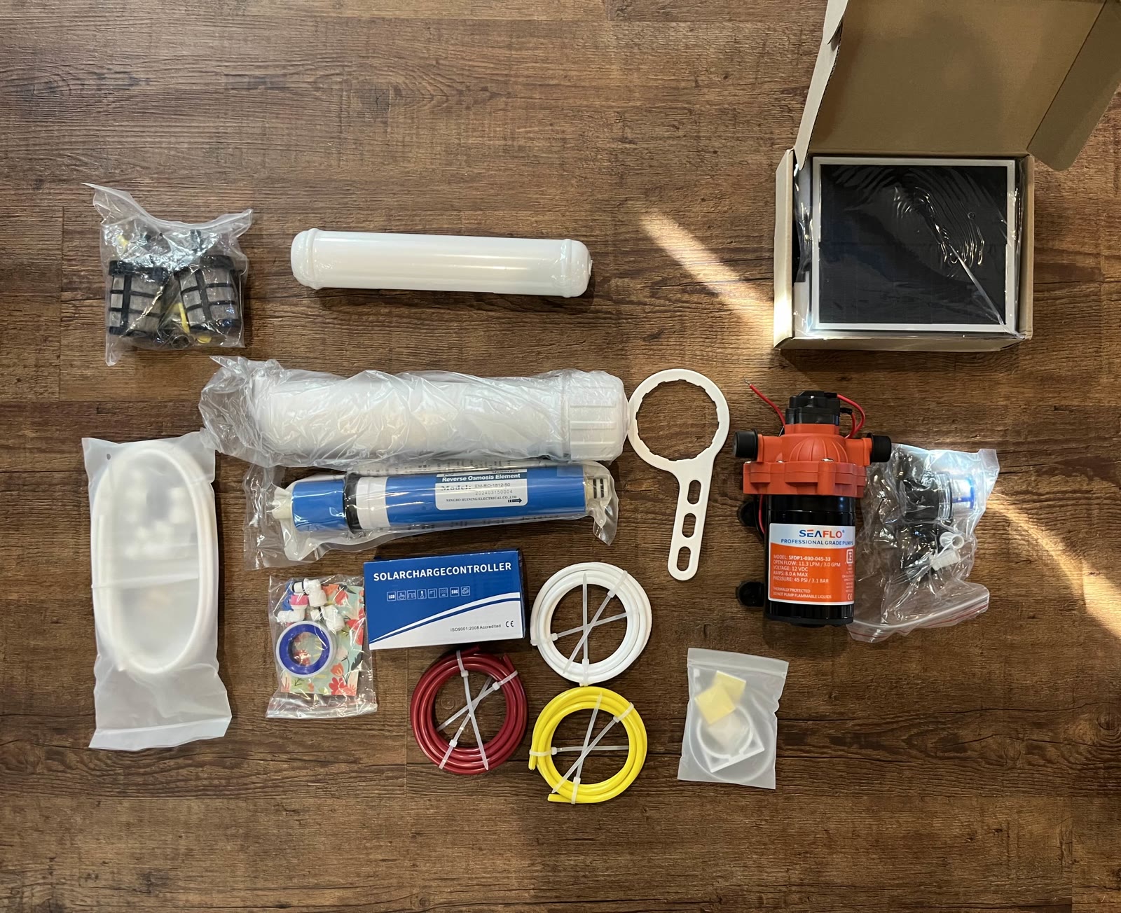 Water filtration unit parts